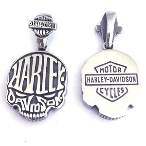 Harley-Davidson Silver Skull Necklace